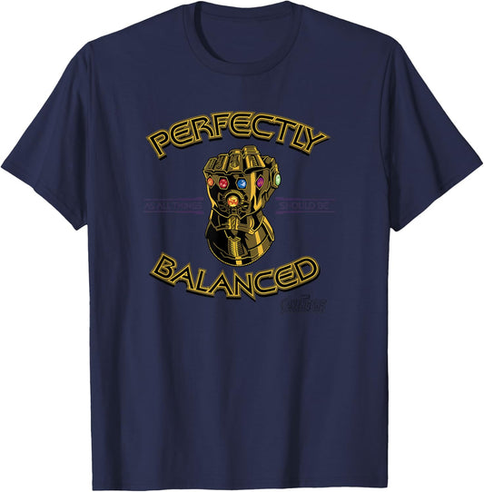 Marvel Avengers Infinity War Balanced Gauntlet T-Shirt - T-Shirt | Navy