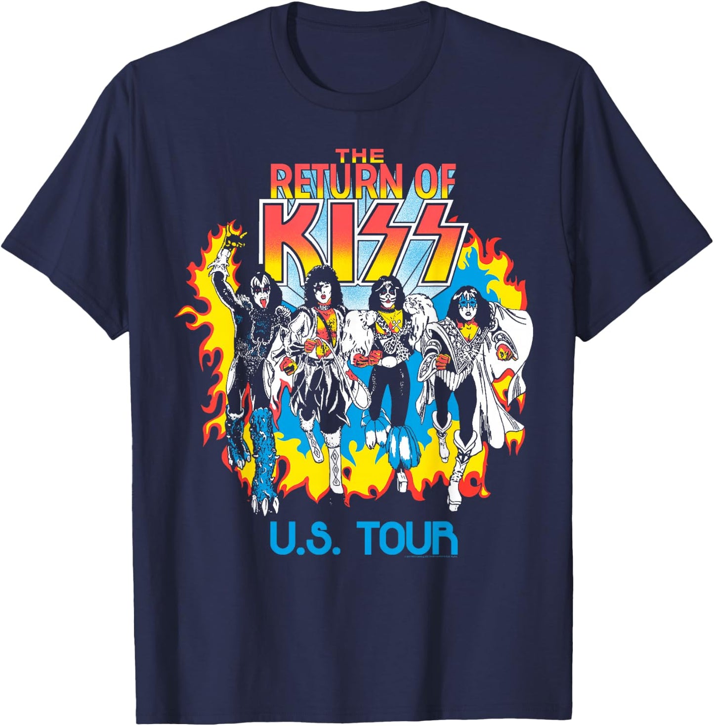 KISS - Return of KISS T-Shirt - T-Shirt | Navy