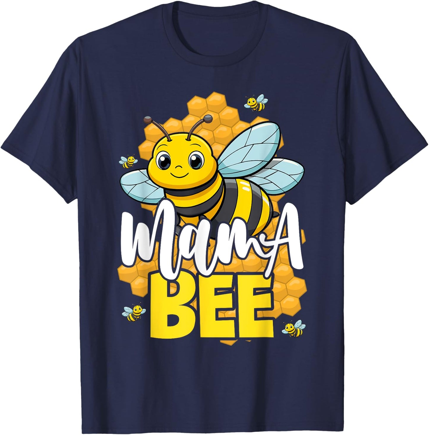 Mama Bee Family Bee First Bee Day Outfits T-Shirt - T-Shirt | Navy