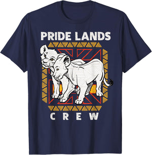Disney The Lion King Live Action Simba Nala Pride Lands Crew T-Shirt - T-Shirt | Navy