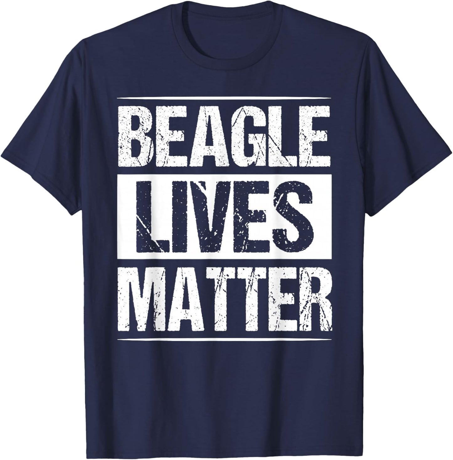 Beagle Lives Matter Shirt Funny Dog Lover Gift Men Women Kids T-Shirt - T-Shirt | Navy