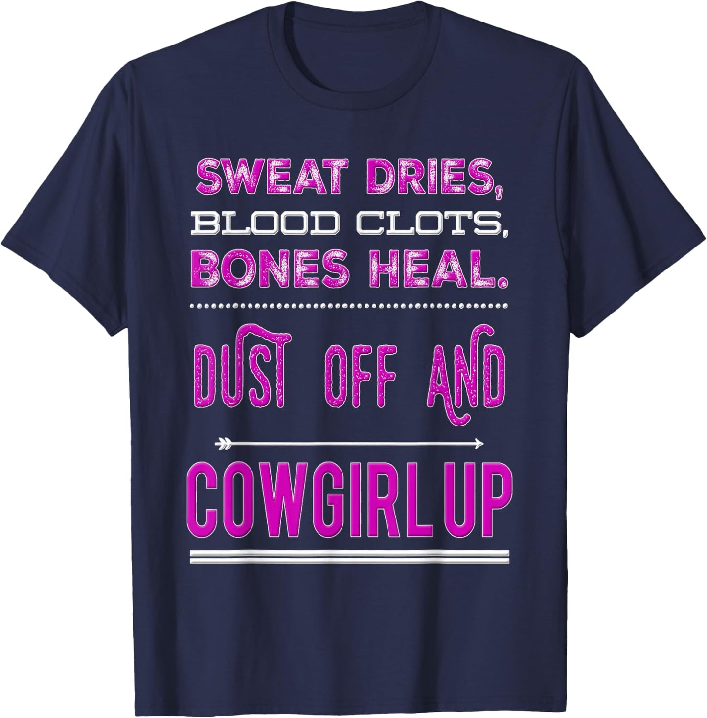 Cowgirl Up Rodeo Horse Lover for Girls and Women T-Shirt - T-Shirt | Navy