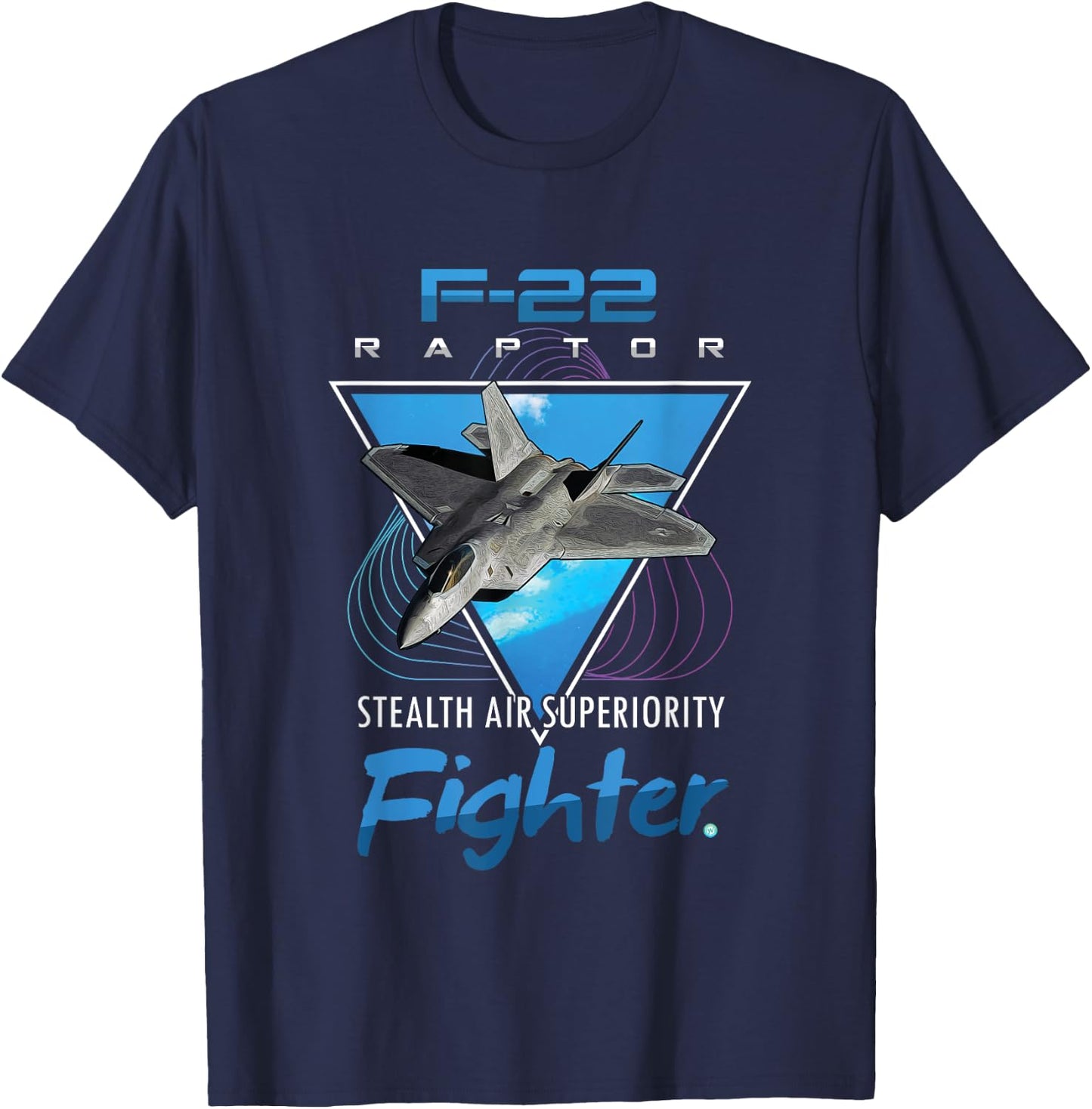 F-22 Raptor Stealth Fighter Jet Gifts T-Shirt - T-Shirt | Navy