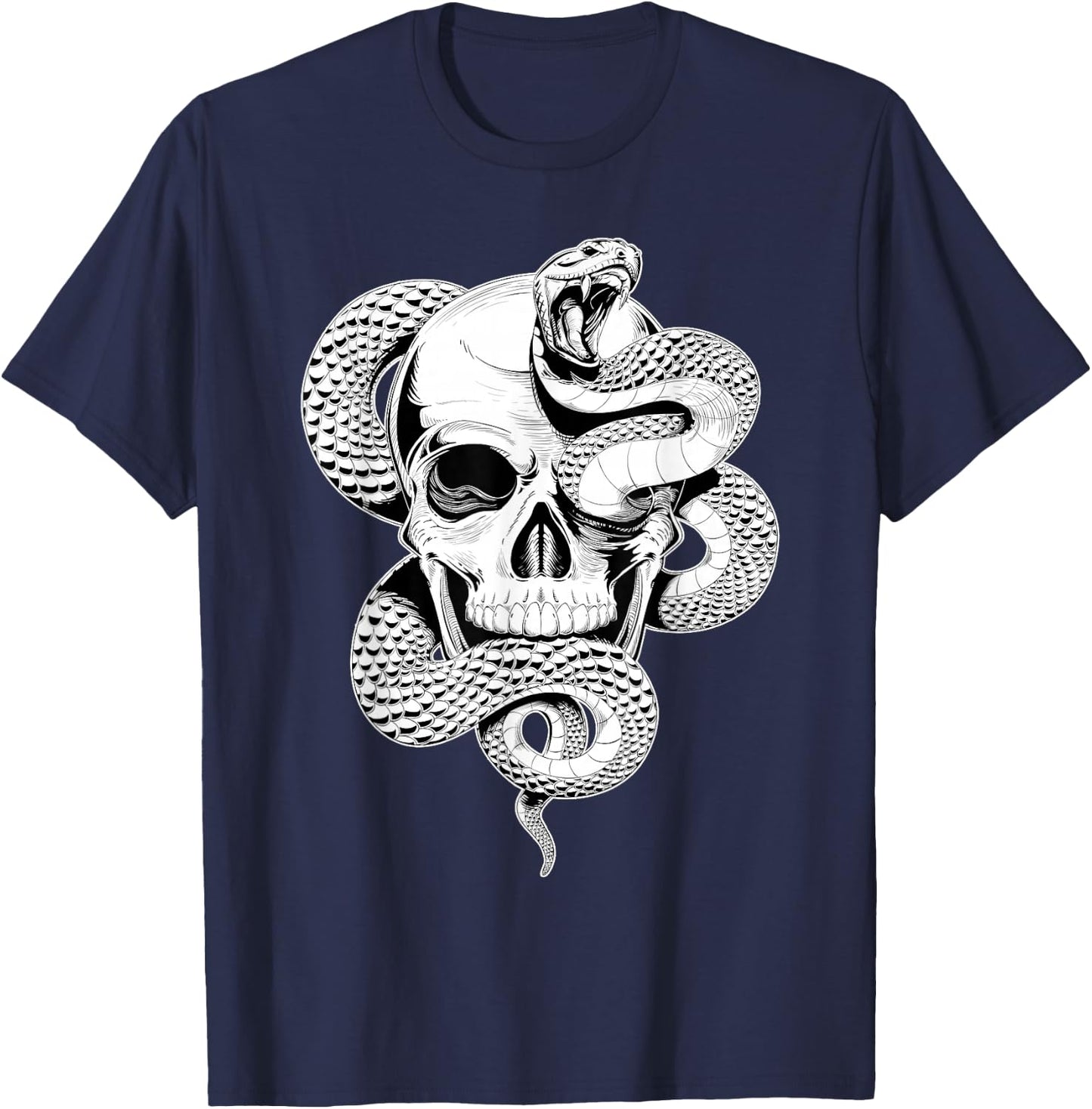 Skull and Snake T-Shirt - T-Shirt | Navy