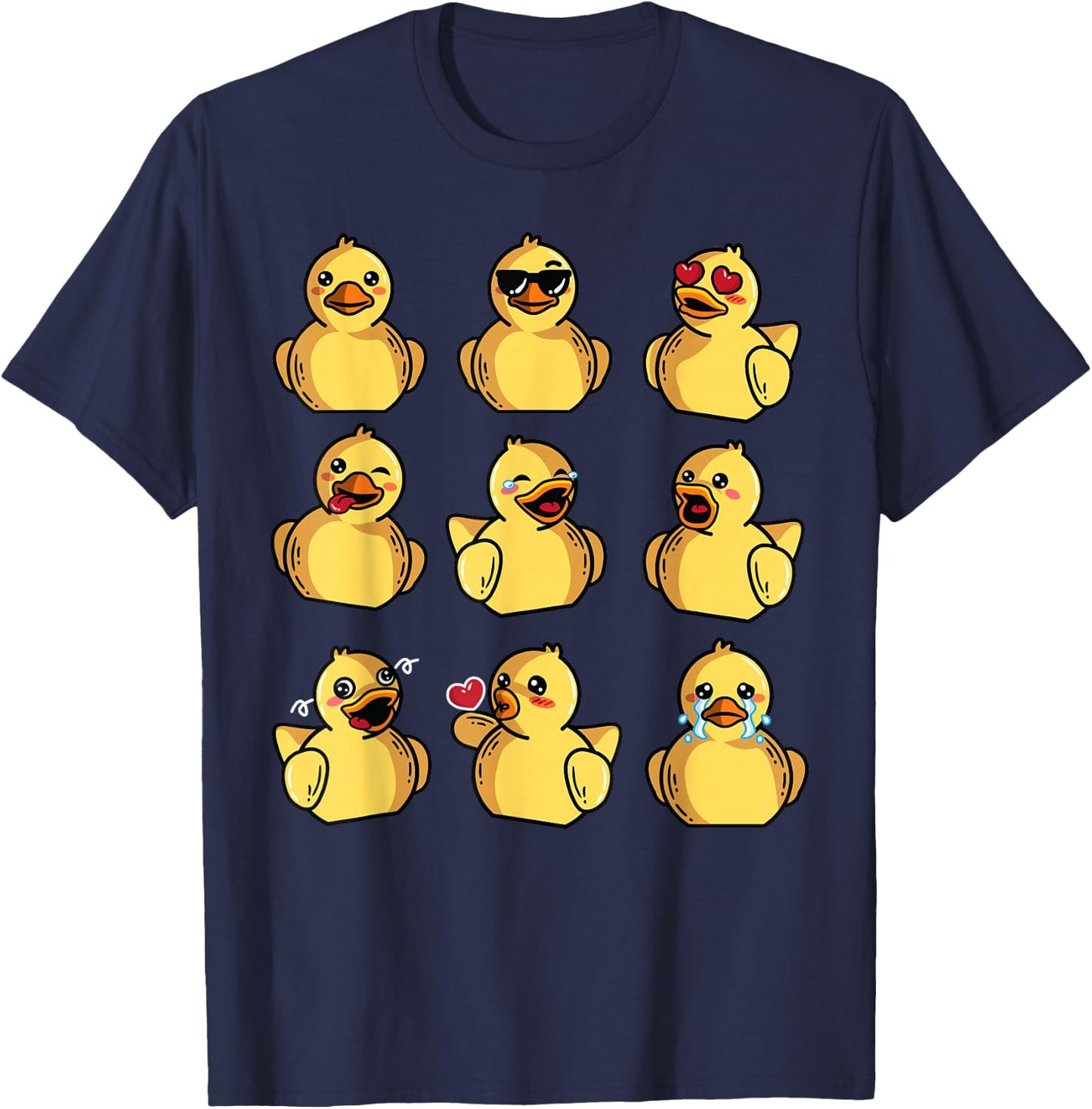 Rubber Ducky Shirt | Cool Duck Bath Toy T-Shirt - T-Shirt | Navy