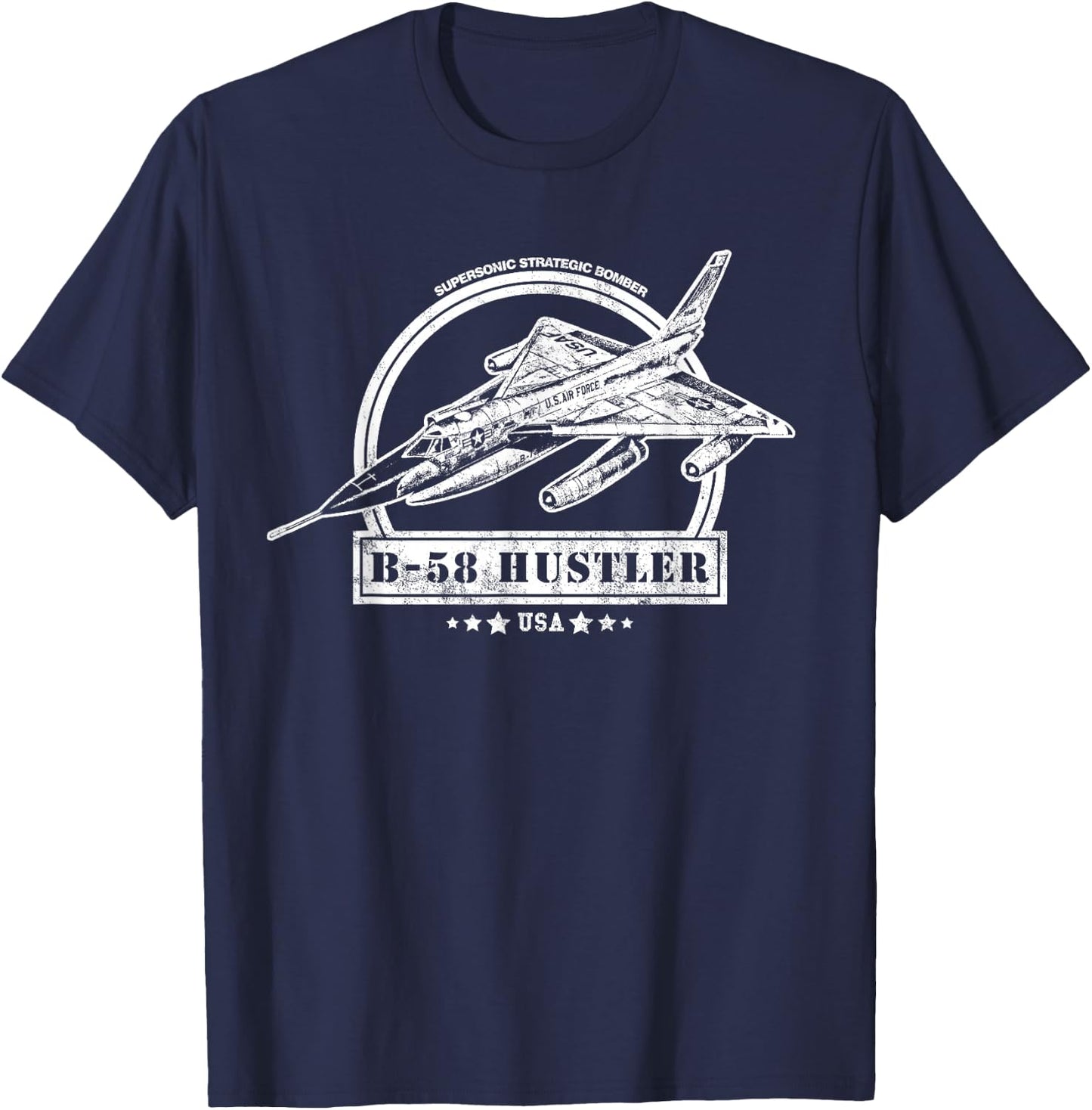 B-58 Hustler Aircraft T-Shirt - T-Shirt | Navy