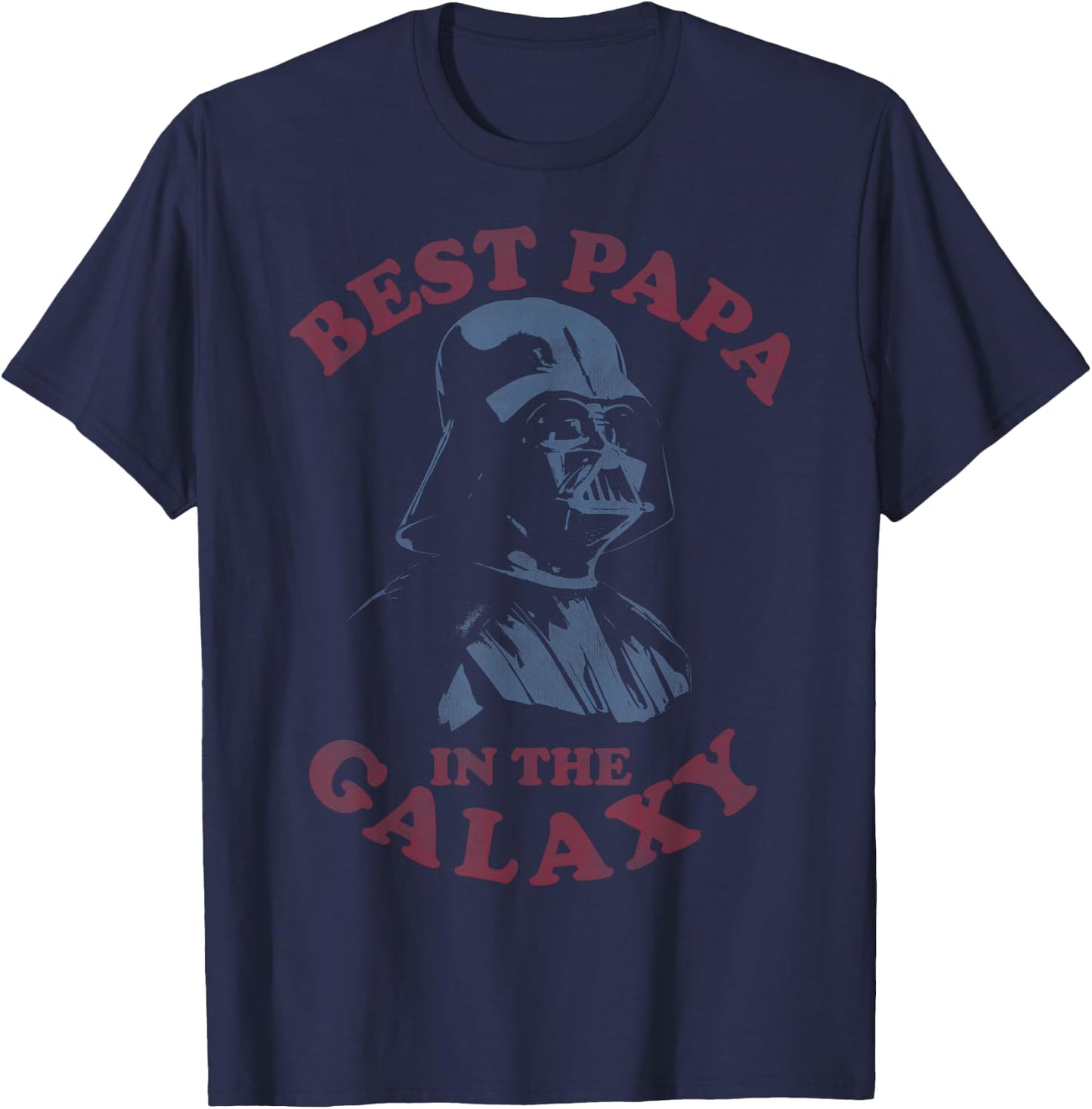 Star Wars Darth Vader Retro Best Papa Graphic T-Shirt - T-Shirt | Navy