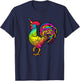 Chicken Unicorn Rainbow Rooster Graphic T-Shirt - T-Shirt | Navy