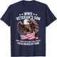 WWII Veteran Son Patriotic Bald Eagle Flag Tribute T-Shirt - T-Shirt | Navy
