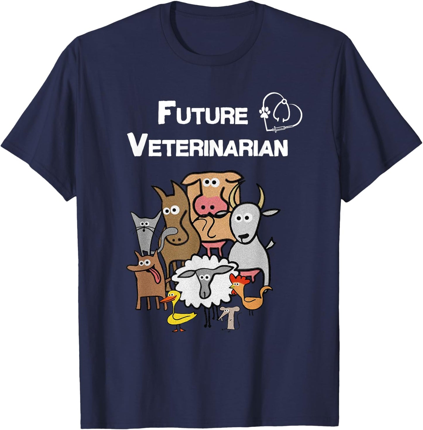 Future Veterinarian Vet Tech Student Shirt Kids T-Shirt - T-Shirt | Navy