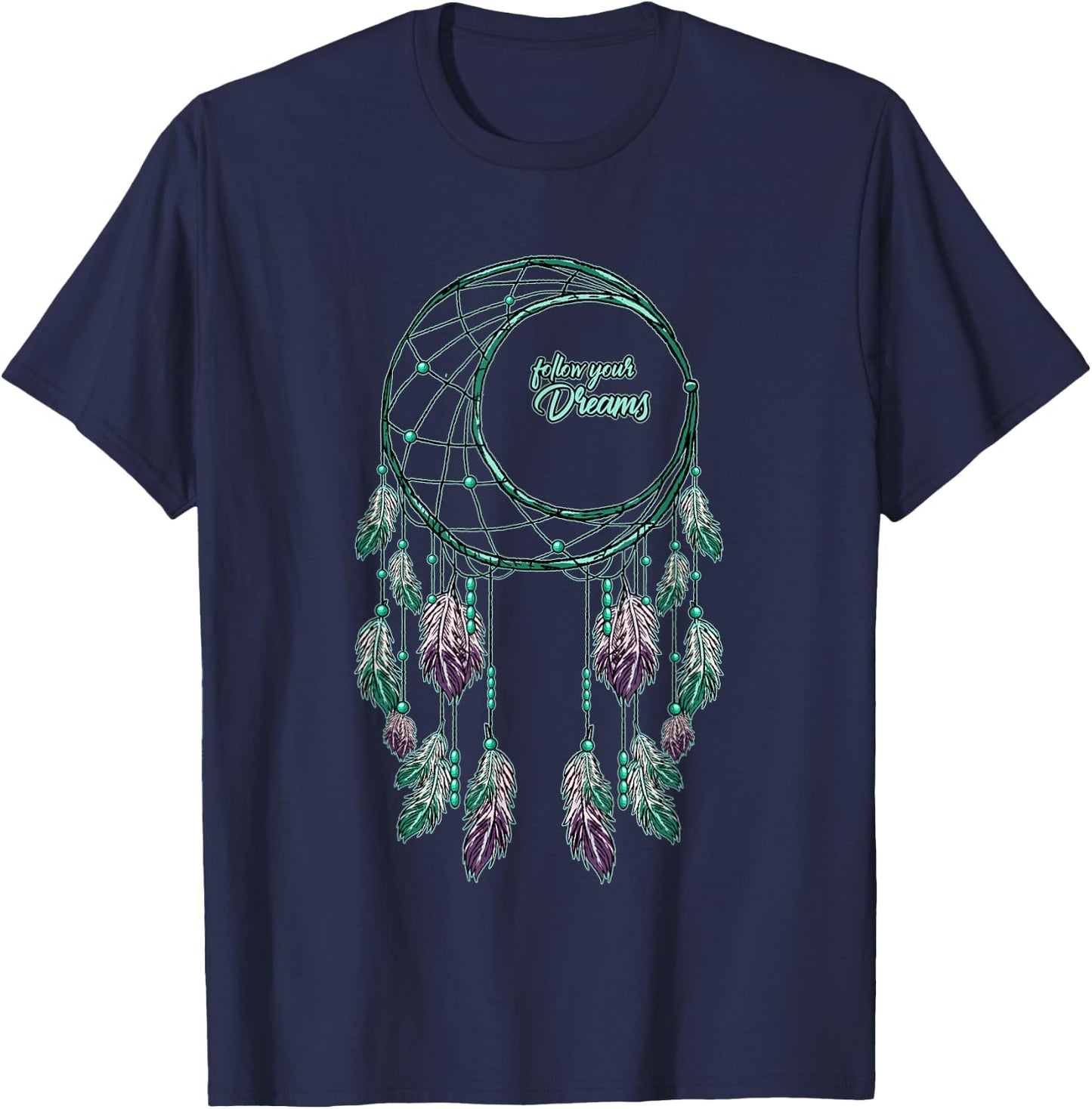 Dream Catcher Dreamcatcher Cool Indian American Gift T-Shirt - T-Shirt | Navy