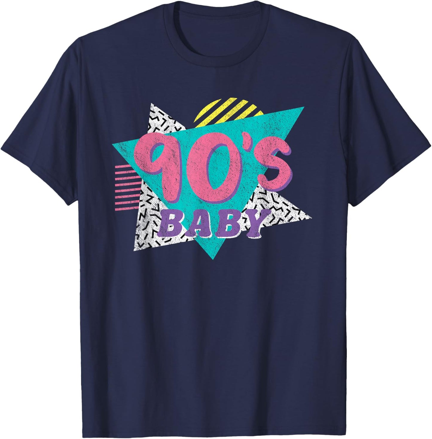90's Baby Women's Or Girls Retro Vintage Gift Party Costume T-Shirt - T-Shirt | Navy