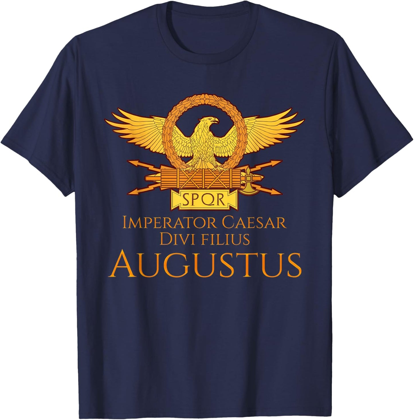 Roman Emperor Shirt - Caesar Augustus - Ancient Rome Gift T-Shirt - T-Shirt | Navy