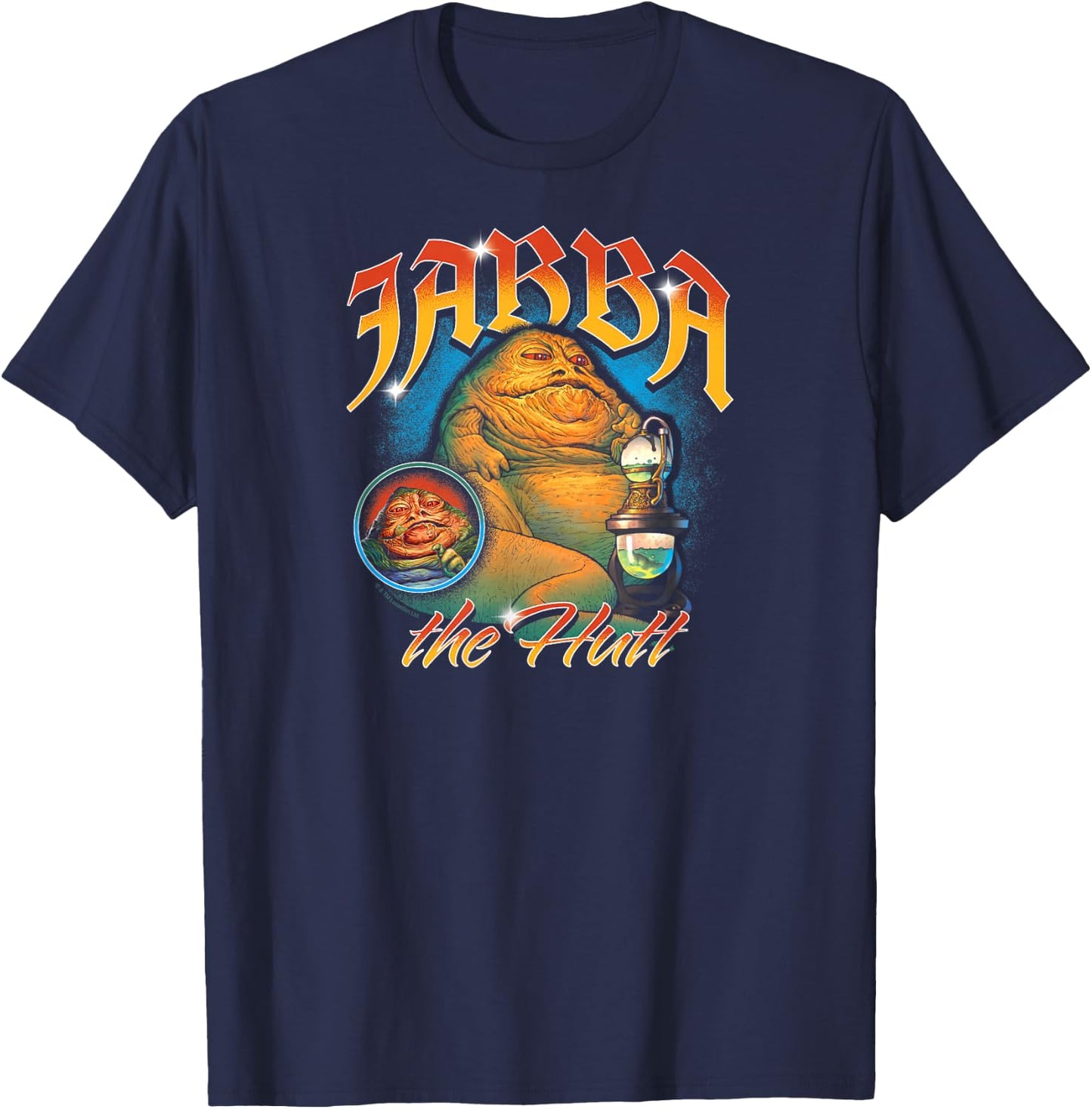 Star Wars - Jabba The Hutt Bootleg T-Shirt - T-Shirt | Navy