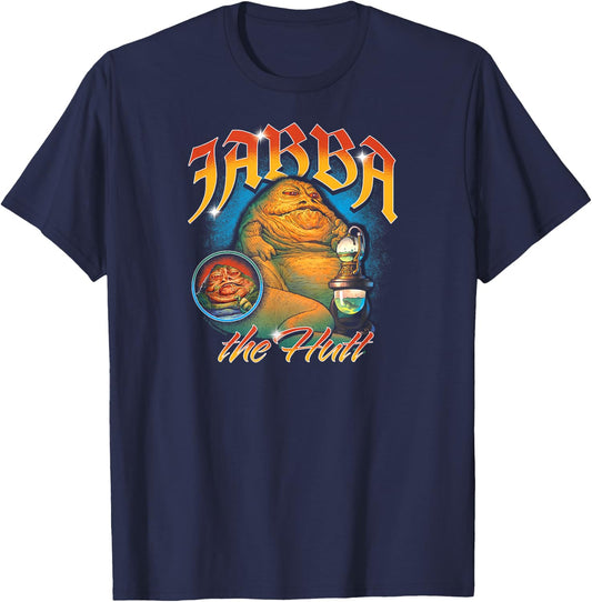 Star Wars - Jabba The Hutt Bootleg T-Shirt - T-Shirt | Navy