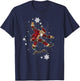 Skating Santa Claus - Skateboard For Xmas - Cool Santa T-Shirt - T-Shirt | Navy