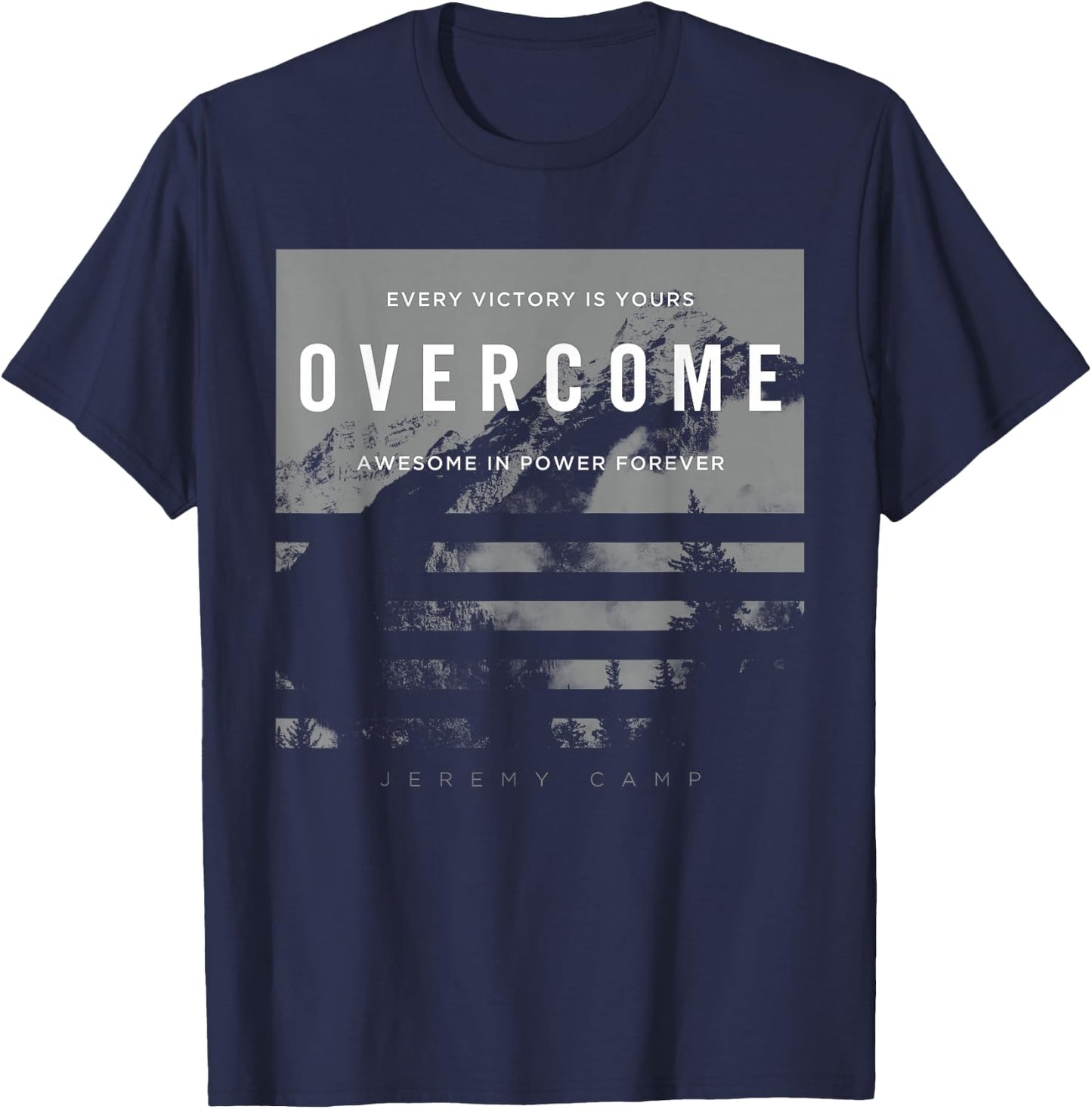 Jeremy Camp - Overcome T-Shirt - T-Shirt | Navy