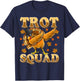 Trot Squad Dabbing Turkey Marathon Running Matching T-Shirt - T-Shirt | Navy