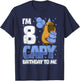 8 Years Capy Birthday to me Boys 8th Birthday Capybara T-Shirt - T-Shirt | Navy