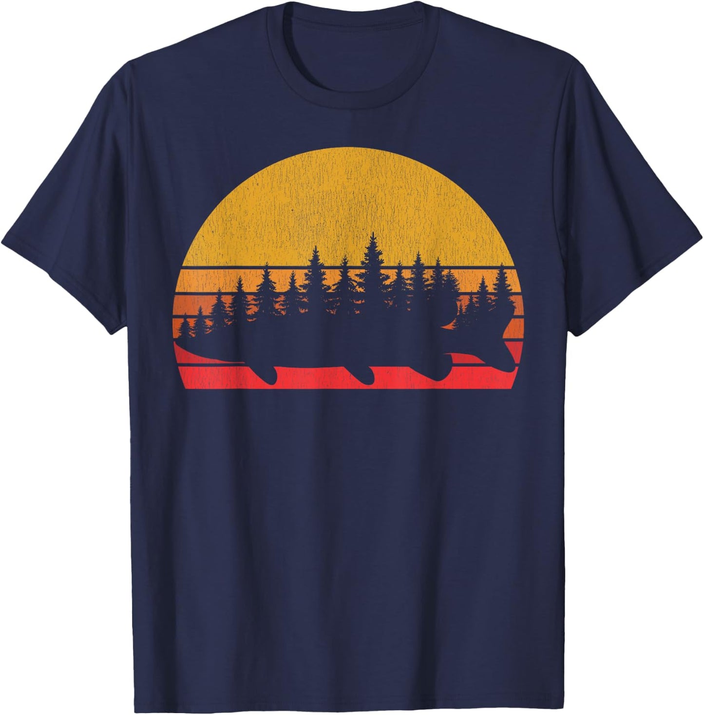 Northern Pike Fishing Fisherman Angling T-Shirt - T-Shirt | Navy