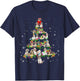 Shih Tzu Christmas Tree X-Mas Gift T-Shirt - T-Shirt | Navy