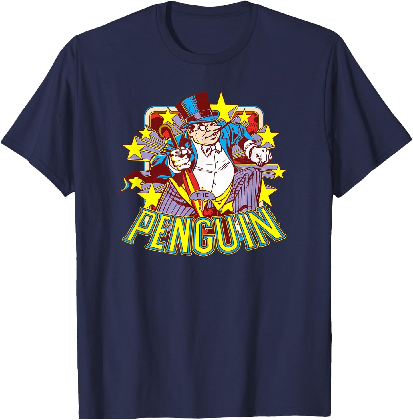 Batman Penguin Stars T-Shirt - T-Shirt | Navy