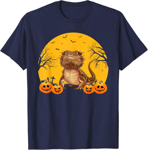 Bearded Dragon Lovers Men Women Matching Halloween Costume T-Shirt - T-Shirt | Navy
