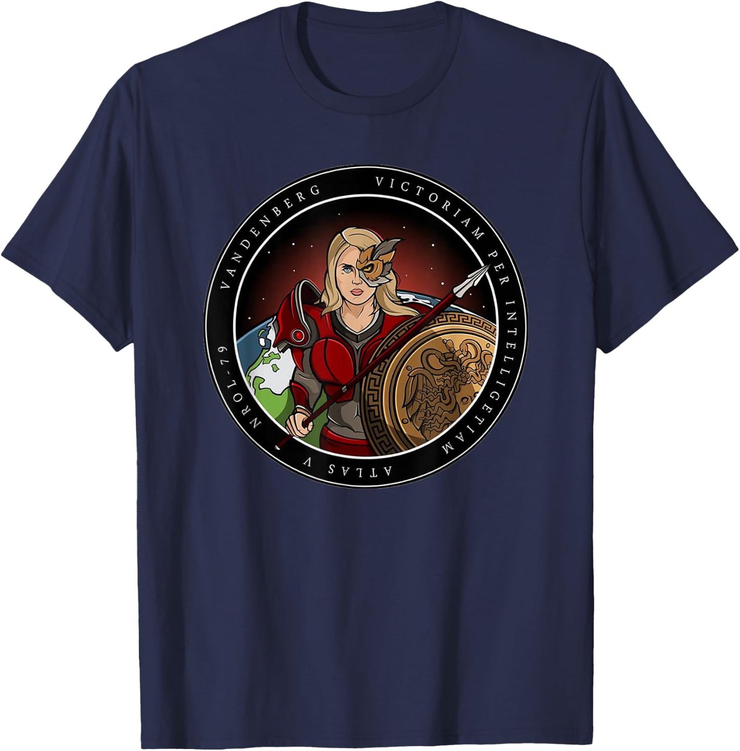 United States National Reconnaissance Office Logo NROL-79 T-Shirt - T-Shirt | Navy