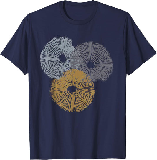 Mushrooms for foragers, spore print forager shirt T-Shirt - T-Shirt | Navy