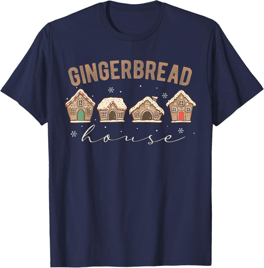 Christmas Gingerbread House Project Manager Xmas Clothing T-Shirt - T-Shirt | Navy