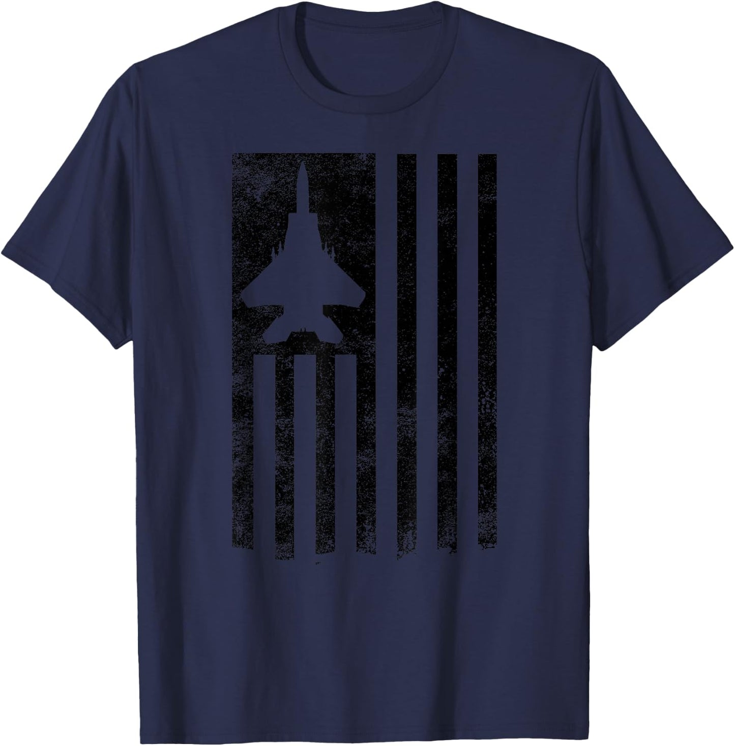 F-15 USA Flag Eagle Fighter Jet for USAF Pilot or Crew T-Shirt - T-Shirt | Navy
