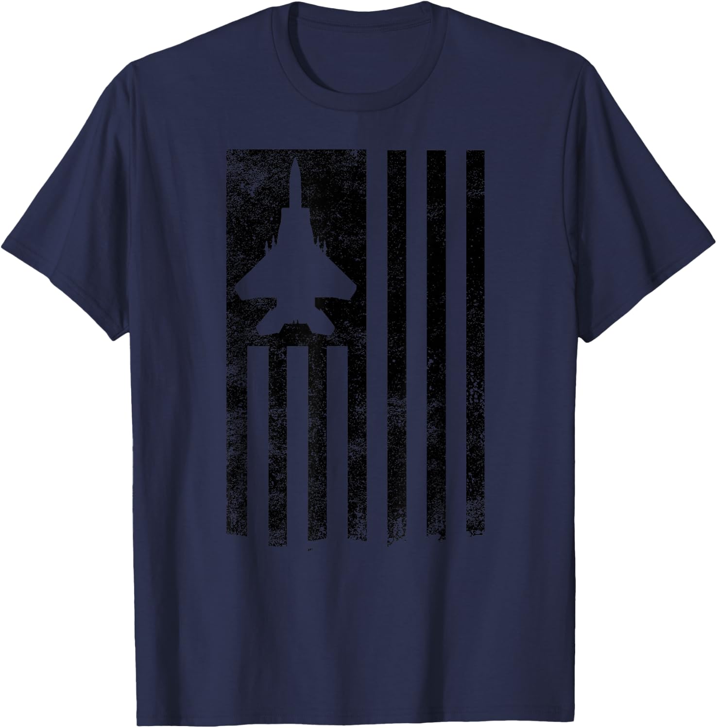 F-15 USA Flag Eagle Fighter Jet for USAF Pilot or Crew T-Shirt - T-Shirt | Navy