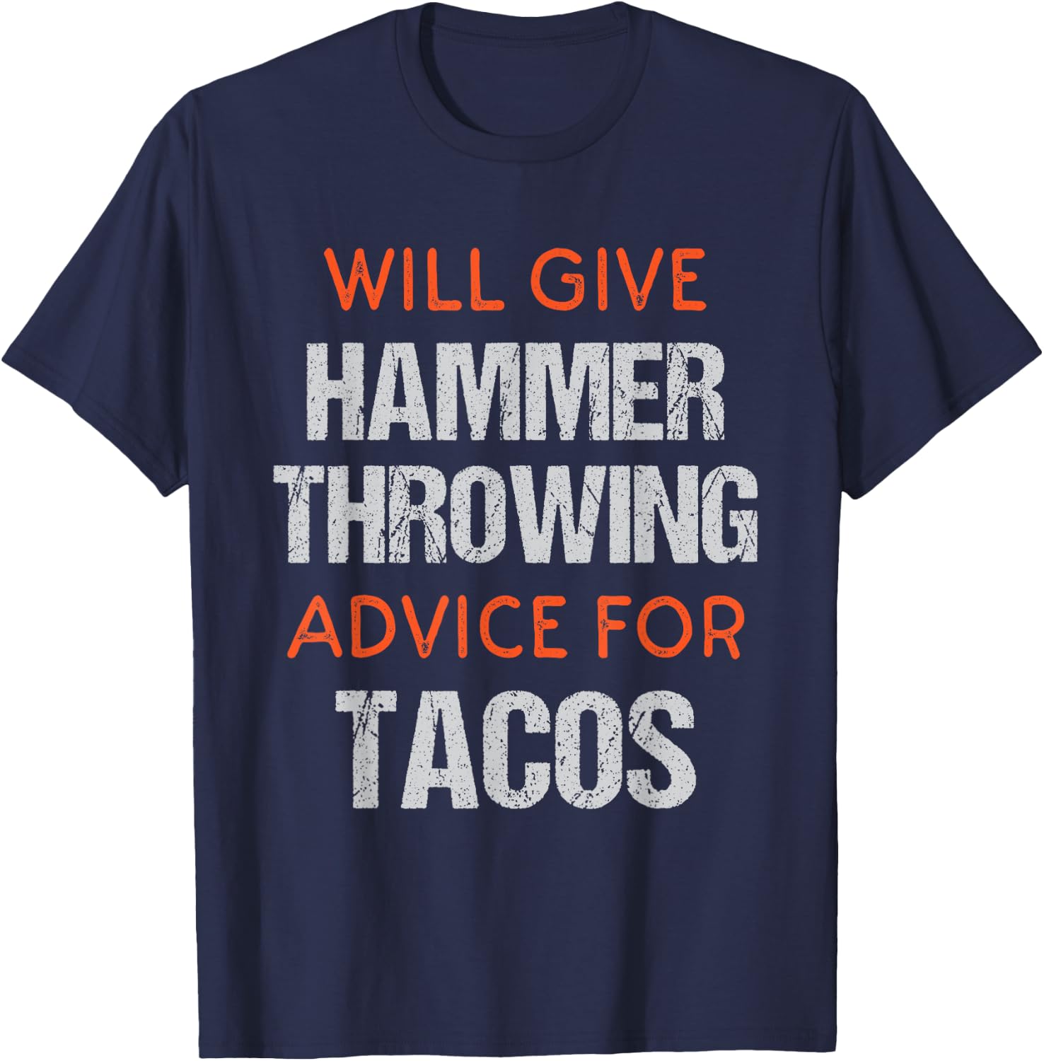 Track Funny Field Event Hammer Throwing Throwers T-Shirt - T-Shirt | Navy