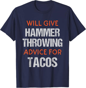 Track Funny Field Event Hammer Throwing Throwers T-Shirt - T-Shirt | Navy