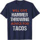 Track Funny Field Event Hammer Throwing Throwers T-Shirt - T-Shirt | Navy