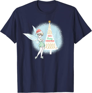 Disney Tinker Bell Sassy Christmas Holiday T-Shirt - T-Shirt | Navy