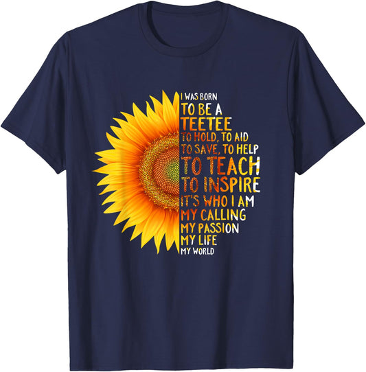 TEETEE - I was born to be a TEETEE - Grandma gift T-Shirt - T-Shirt | Navy