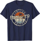 Vintage 1979 46th Birthday Gifts 46 Year Old Women T-Shirt - T-Shirt | Navy