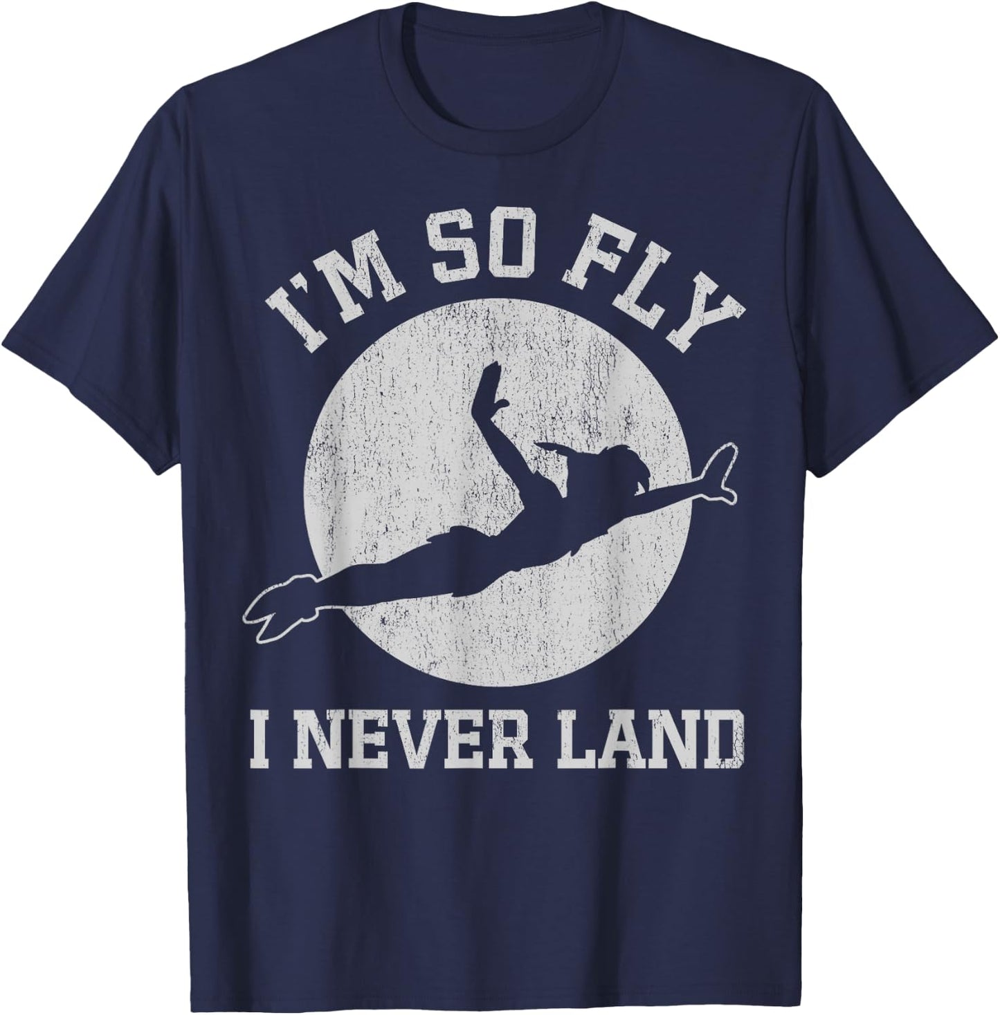Disney Peter Pan So Fly Moon Silhouette T-Shirt - T-Shirt | Navy
