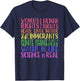 Political Protest Rainbow- Equality, Science and Justice T-Shirt - T-Shirt | Navy