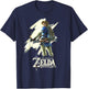 Nintendo Zelda Breath of the Wild Link Stare Graphic T-Shirt - T-Shirt | Navy