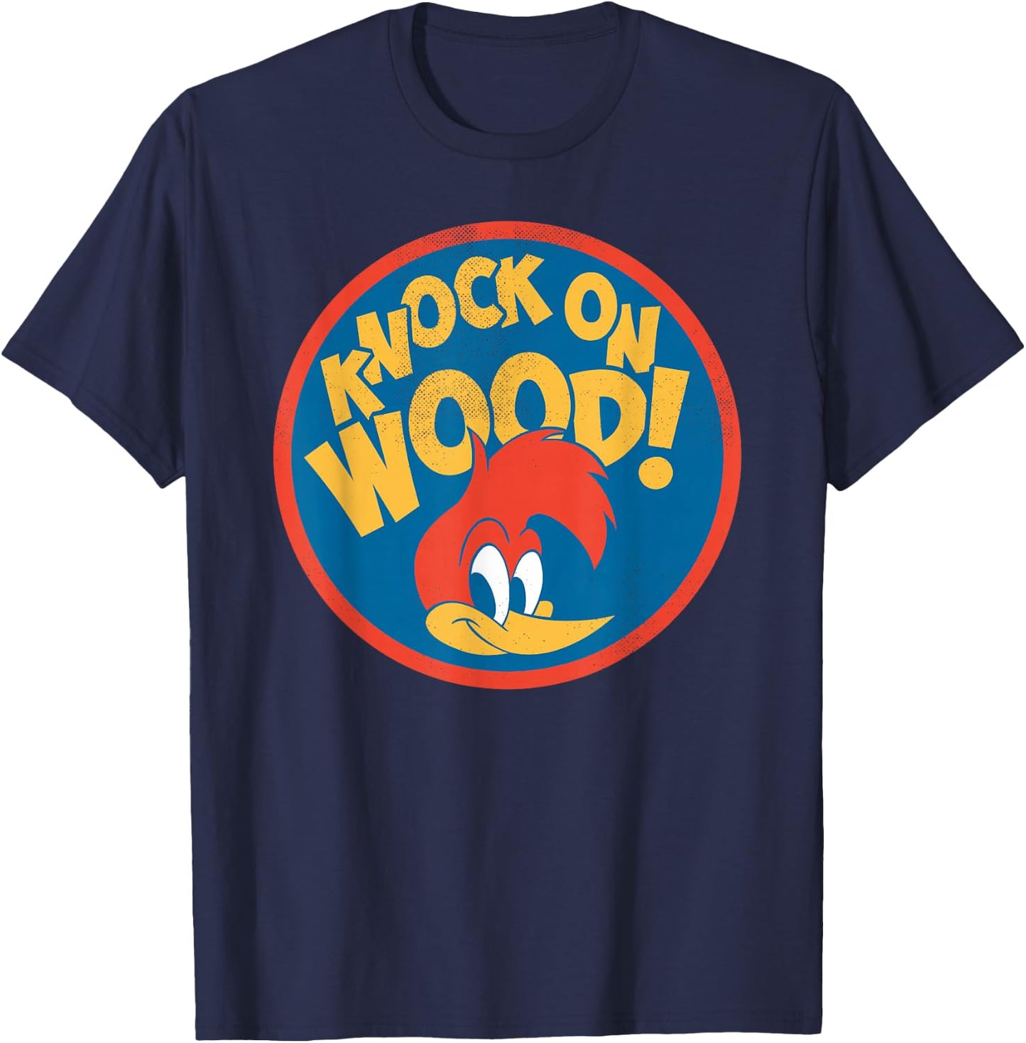 Woody Woodpecker Knock on Wood! T-Shirt - T-Shirt | Navy