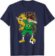 Dabbing Boy Brazil Soccer Shirt Jersey Brasil Football T-Shirt - T-Shirt | Navy