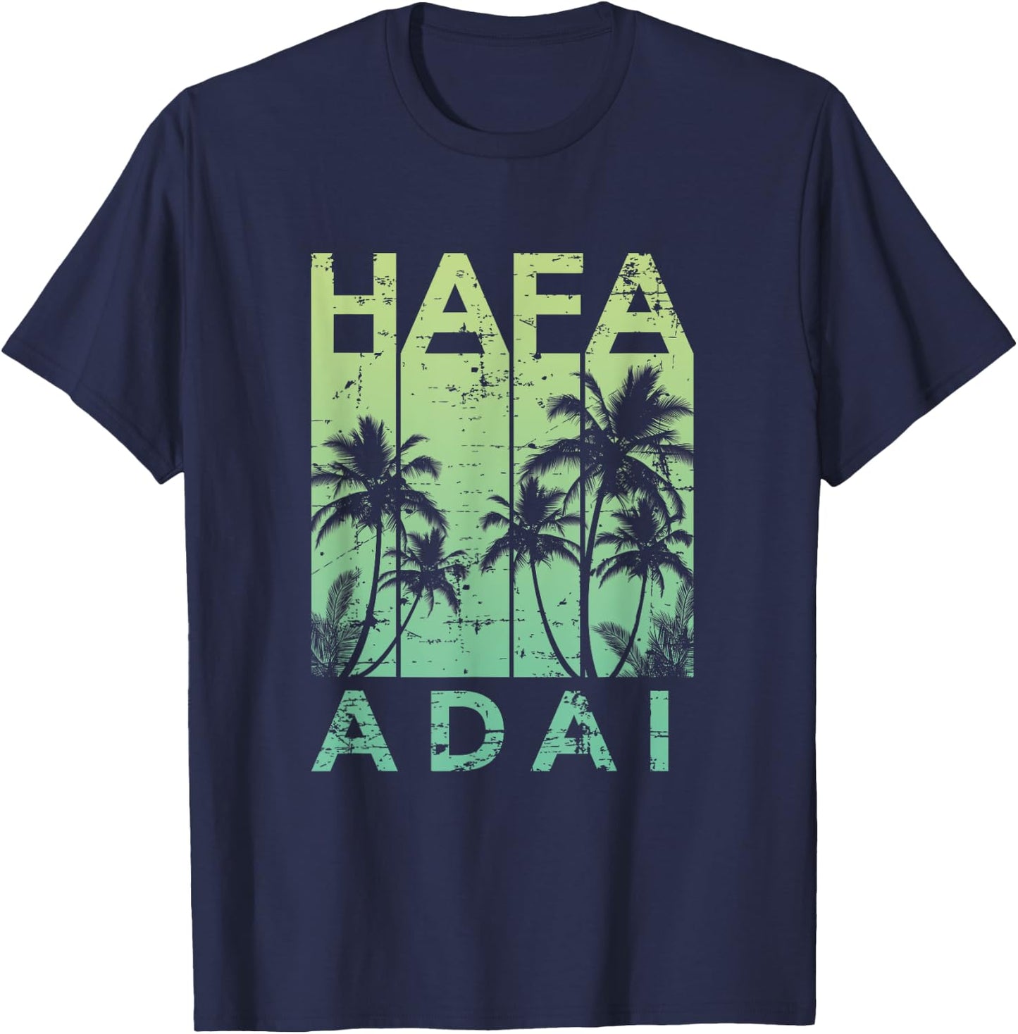 Hafa Adai Guam Vintage 1970s Throwback T-Shirt - T-Shirt | Navy