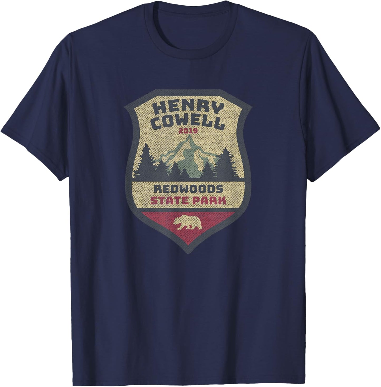 Henry Cowell Redwoods Campground Souvenir Camping Santa Cruz T-Shirt - T-Shirt | Navy