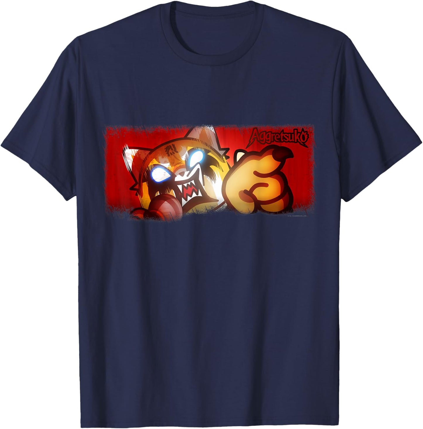 Aggretsuko Ultimate Rage Shirt T-Shirt - T-Shirt | Navy