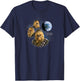 Star Wars - 3 Chewbacca Moon T-Shirt - T-Shirt | Navy