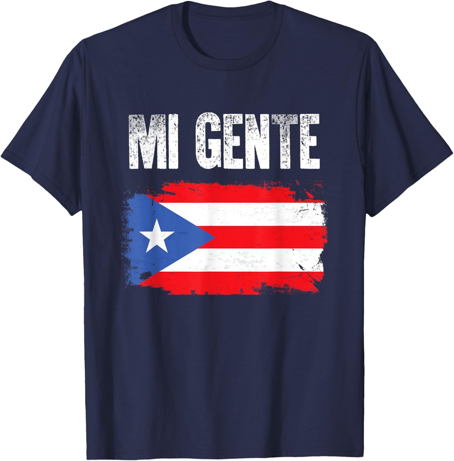 Mi Gente! (My People) Puerto Rican Pride T-Shirt - T-Shirt | Navy