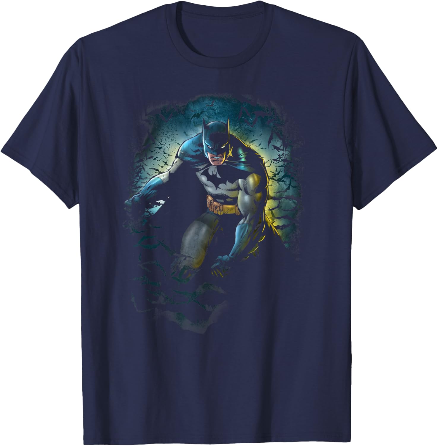 Batman Bat Cave T-Shirt - T-Shirt | Navy