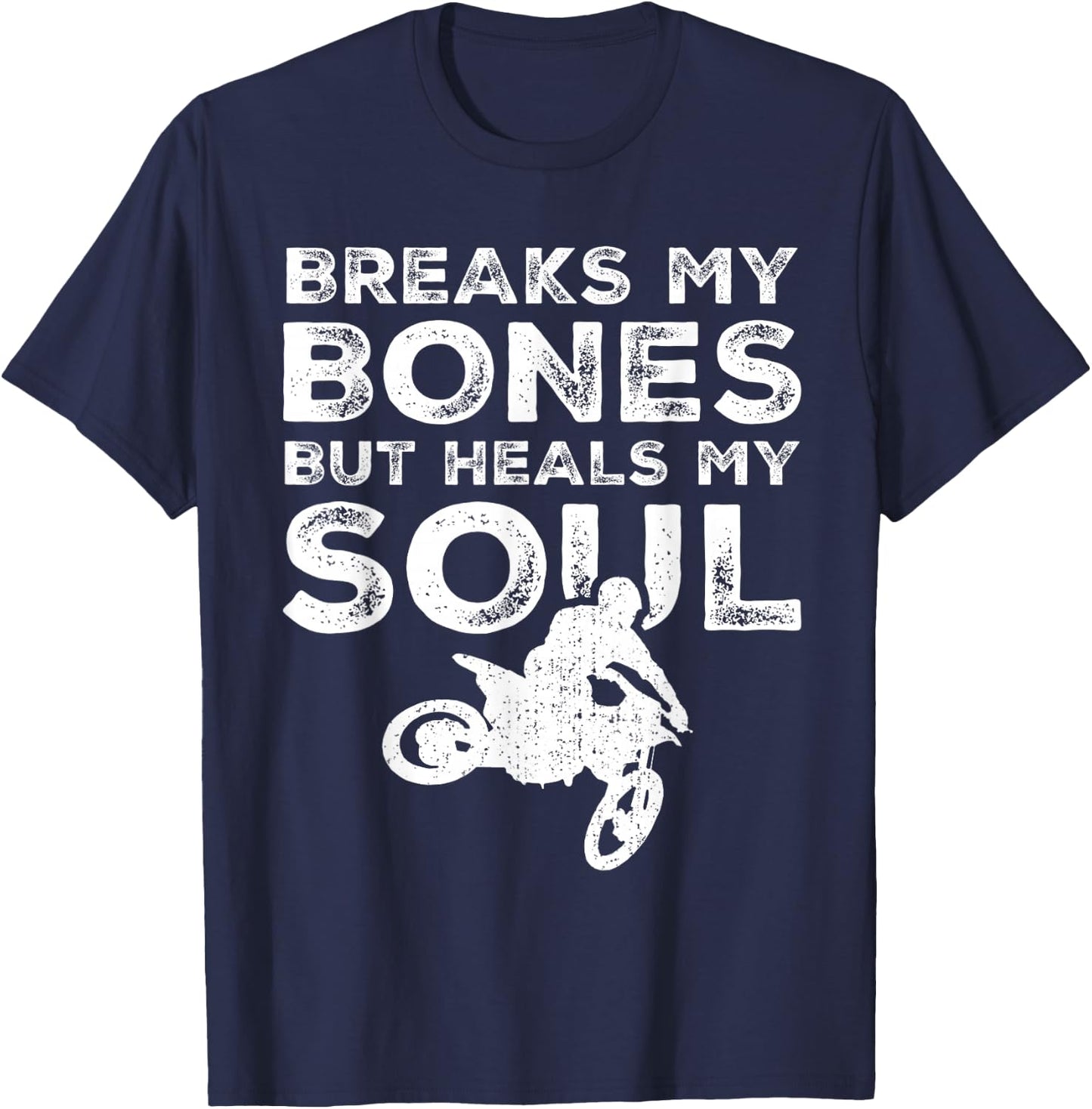 MX Motocross Biker Dirt Bike - Supercross T-Shirt - T-Shirt | Navy